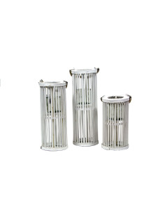 LANTERNE BLANCHE AVEC CORDE S/3